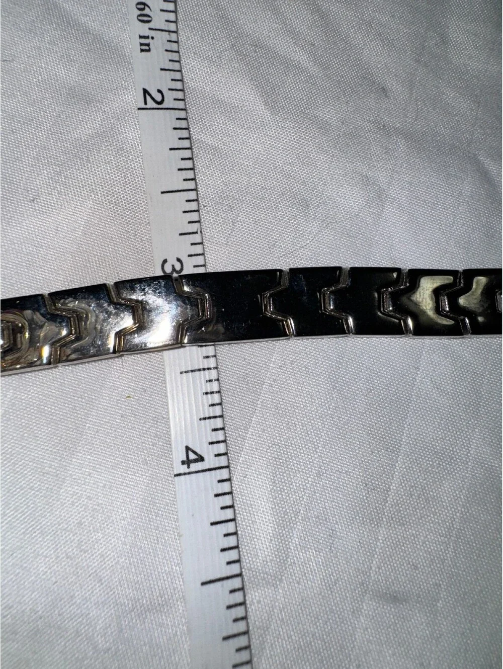 Silver-Tone Link Bracelet with Secure Clasp
